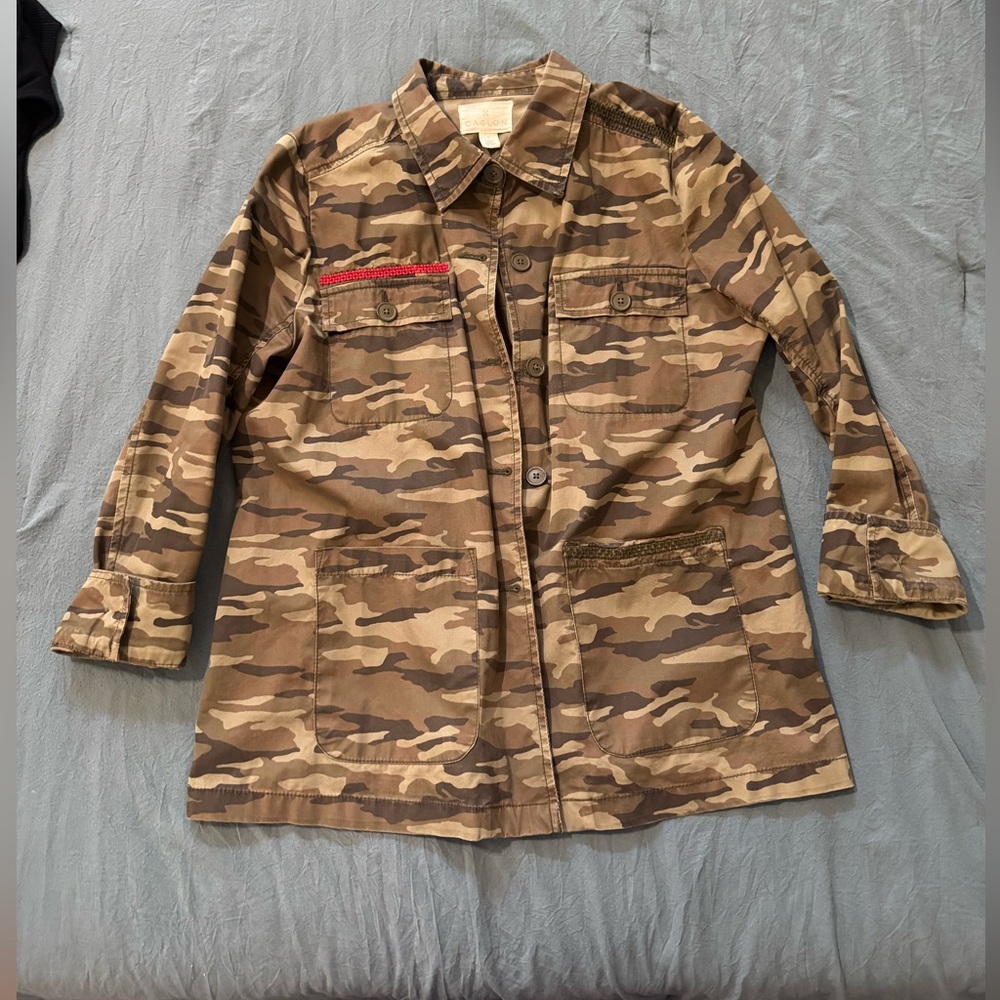 Caslon Camouflage Jacket Large